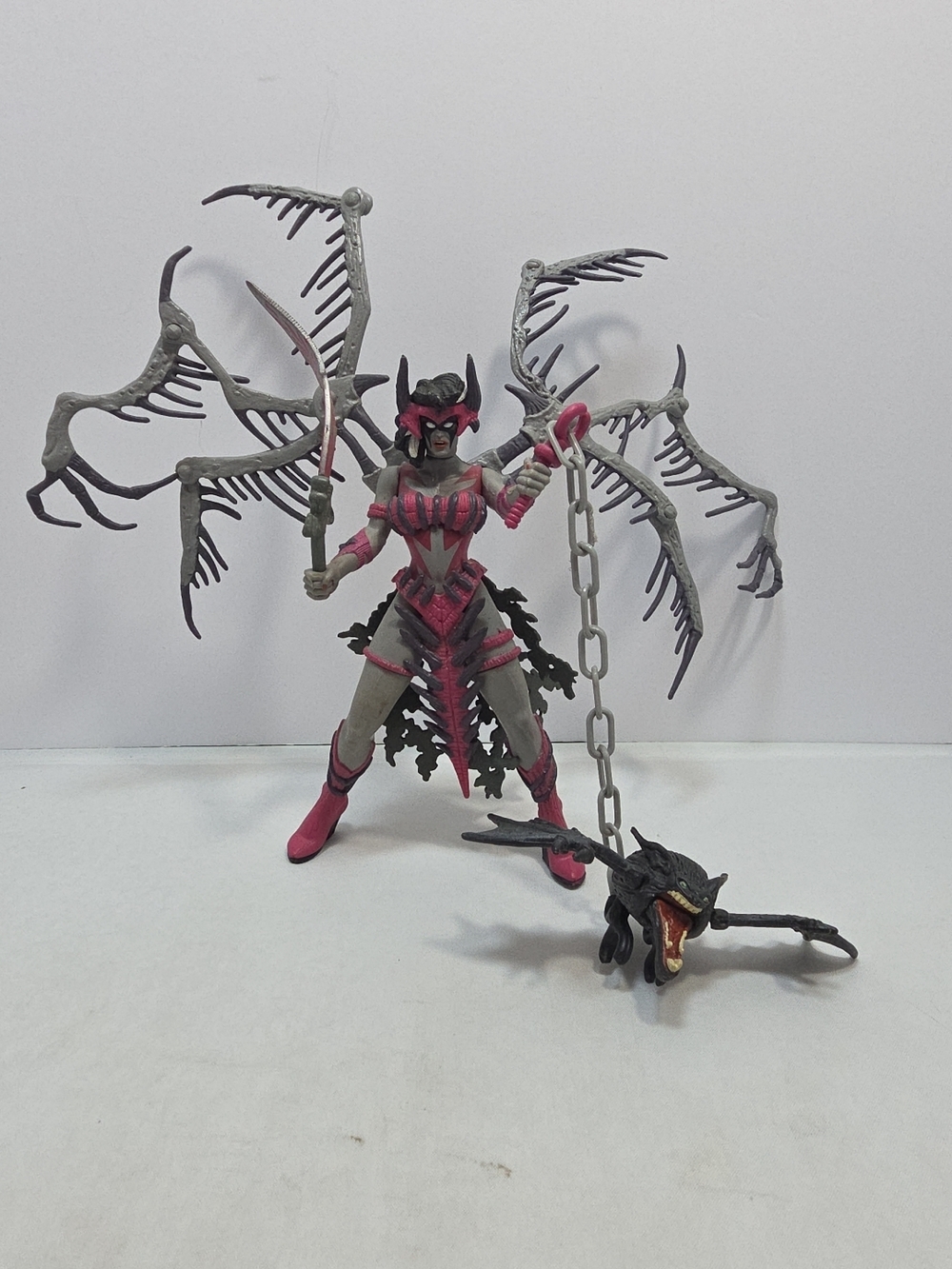 1996 McFarlane Spawn Series 5 Widow Maker Figure Complete Wings Loose (N) - Picture 4 of 9